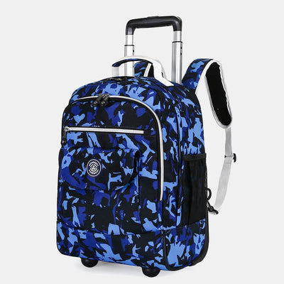 Dual Use Backpack For Travel Pull Rod Rolling Tote