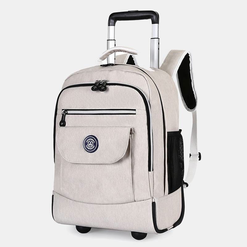 Dual Use Backpack For Travel Pull Rod Rolling Tote