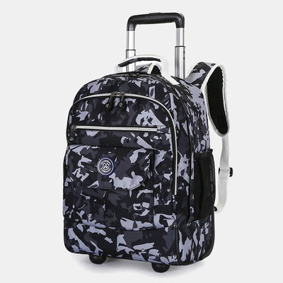 Dual Use Backpack For Travel Pull Rod Rolling Tote