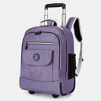 Dual Use Backpack For Travel Pull Rod Rolling Tote