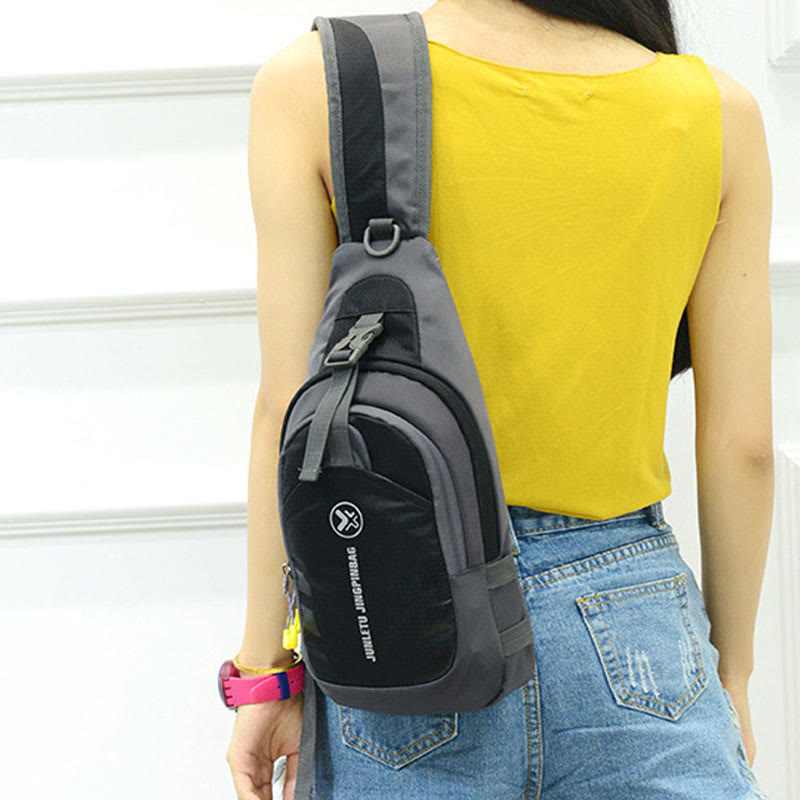 Trendy Hiking Sports Sling Bag Shoulder Backpack Crossbody Chest Bag