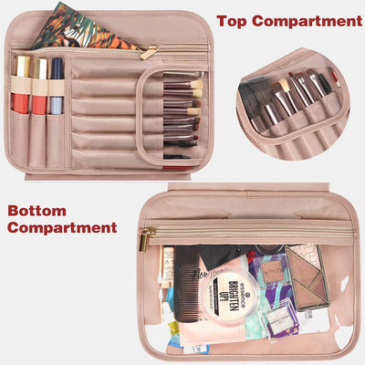 Portable Toiletry Bag Makeup Costmetic Organizer with Dry Wet Depart Pocket