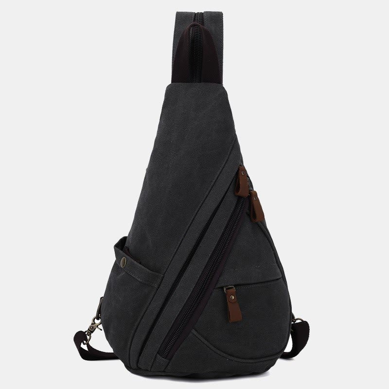 Casual Travel Canvas Sling Bag Daypack Shoulder Backpack For Women Men