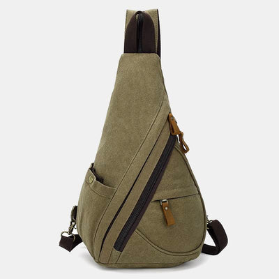 Casual Travel Canvas Sling Bag Daypack Shoulder Backpack For Women Men