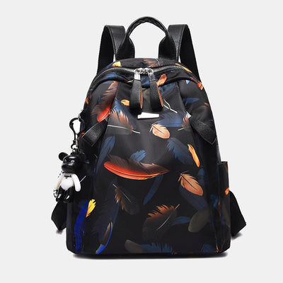 Women Waterproof Oxford Backpack Fashion Butterfly Print Light Travel Backpacks