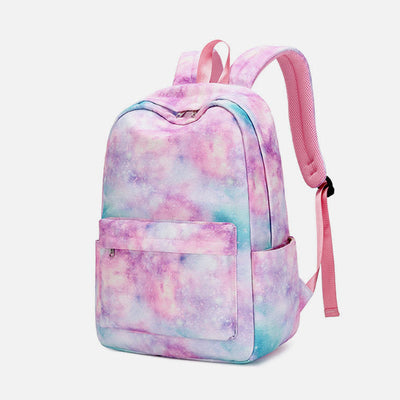 3Pcs Tie-Dye School Bag Set Backpack Lunch Bag Pencil Case