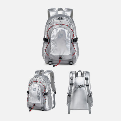 Metallic Color School Bookbag Backpack for College Travel Sport