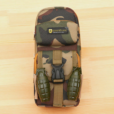 Tactical Large Capacity Pen Pouch Camo Zip Pen Organizer