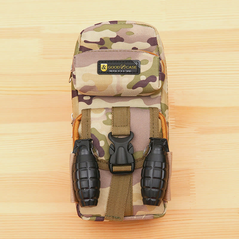 Tactical Large Capacity Pen Pouch Camo Zip Pen Organizer