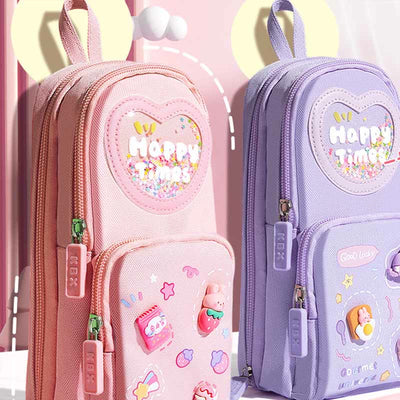 Cute Mini Backpack Pen Pouch Stationery Storage for Girls Teens