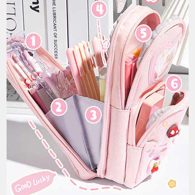 Cute Mini Backpack Pen Pouch Stationery Storage for Girls Teens