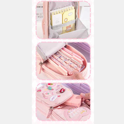 Cute Mini Backpack Pen Pouch Stationery Storage for Girls Teens