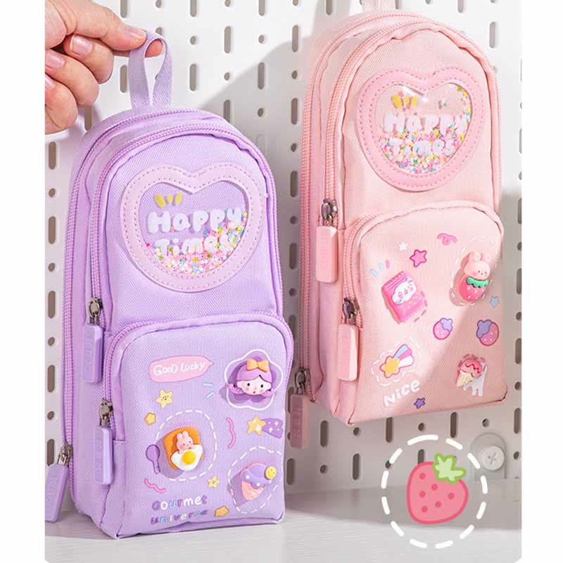 Cute Mini Backpack Pen Pouch Stationery Storage for Girls Teens