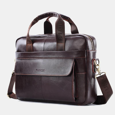 Genuine Leather Vintage Business Messenger Bag