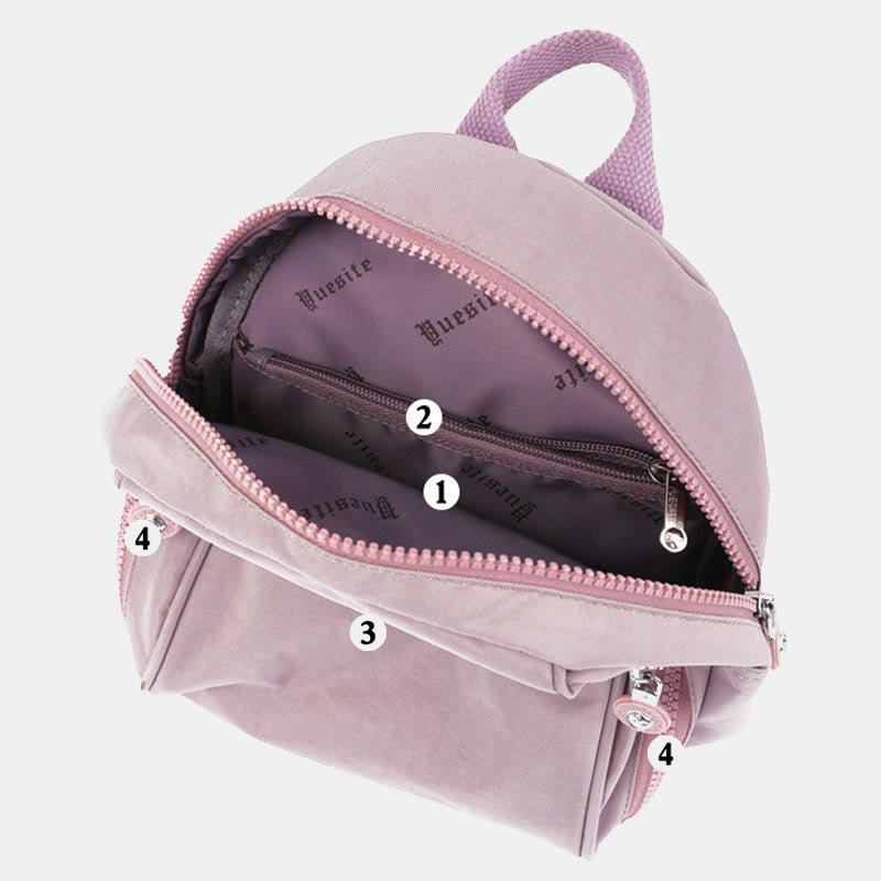 Mini Backpack Purse Solid Color Travel Backpack Daypack for Women