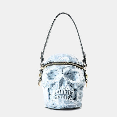 Halloween Purse Skeleton Skull Goth Top Handle Purse Crossbody Bag