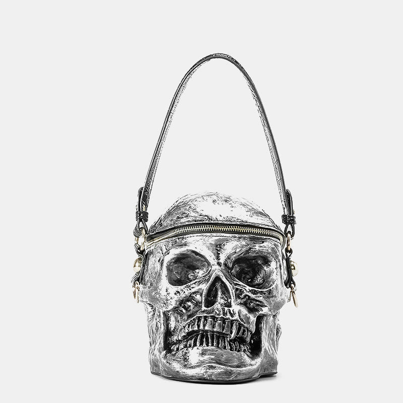 Halloween Purse Skeleton Skull Goth Top Handle Purse Crossbody Bag