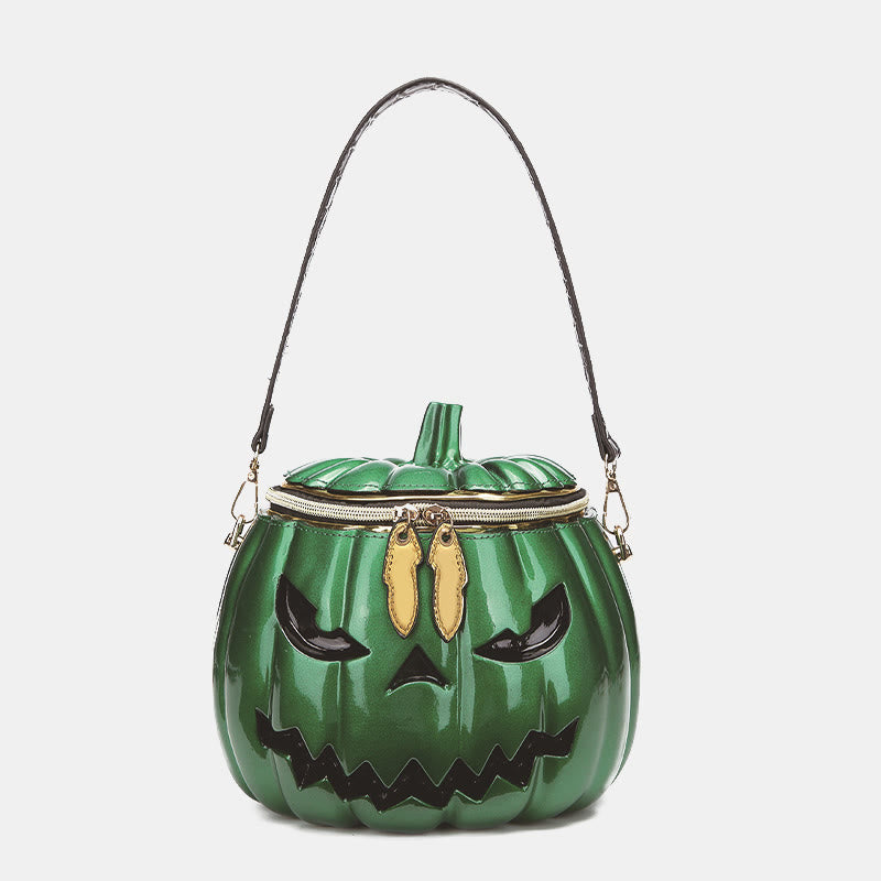 Novelty Pumpkin Shaped Handbag Crossbody Bag Halloween Pumpkin Purse