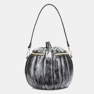 Novelty Pumpkin Shaped Handbag Crossbody Bag Halloween Pumpkin Purse