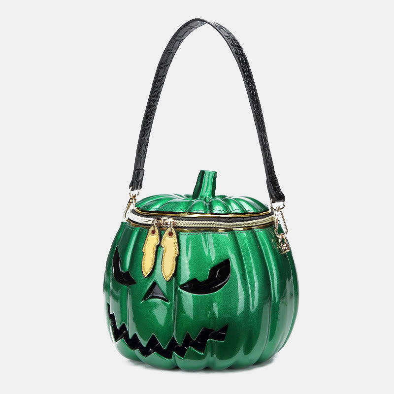 Novelty Pumpkin Shaped Handbag Crossbody Bag Halloween Pumpkin Purse