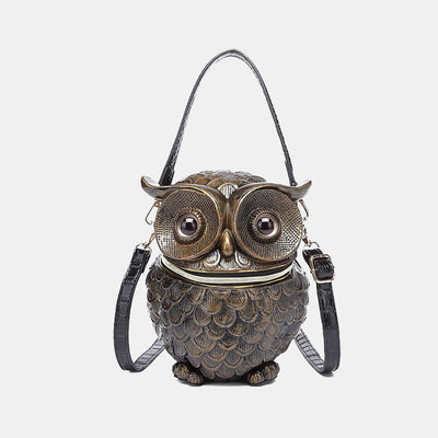 Novelty Owl Shaped Crossbody Bag Purse Unique Party Handbag