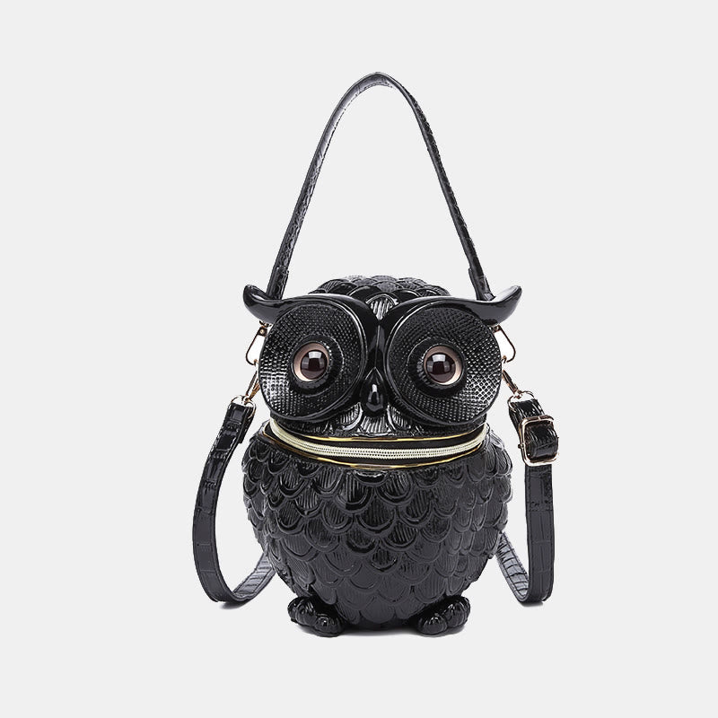 Novelty Owl Shaped Crossbody Bag Purse Unique Party Handbag