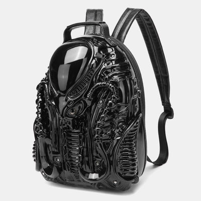 Unique Weird Vegan Leather Backpack Rucksack Novelty Party Purse