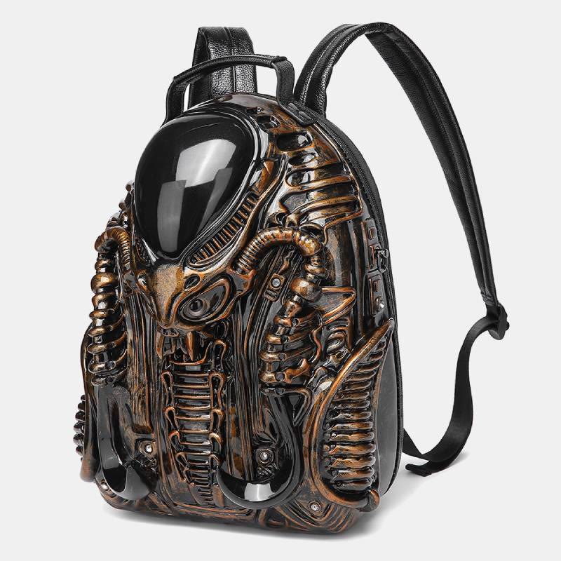 Unique Weird Vegan Leather Backpack Rucksack Novelty Party Purse