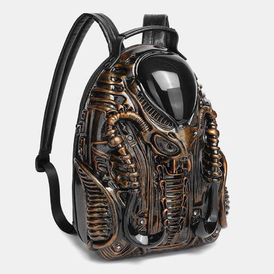 Unique Weird Vegan Leather Backpack Rucksack Novelty Party Purse