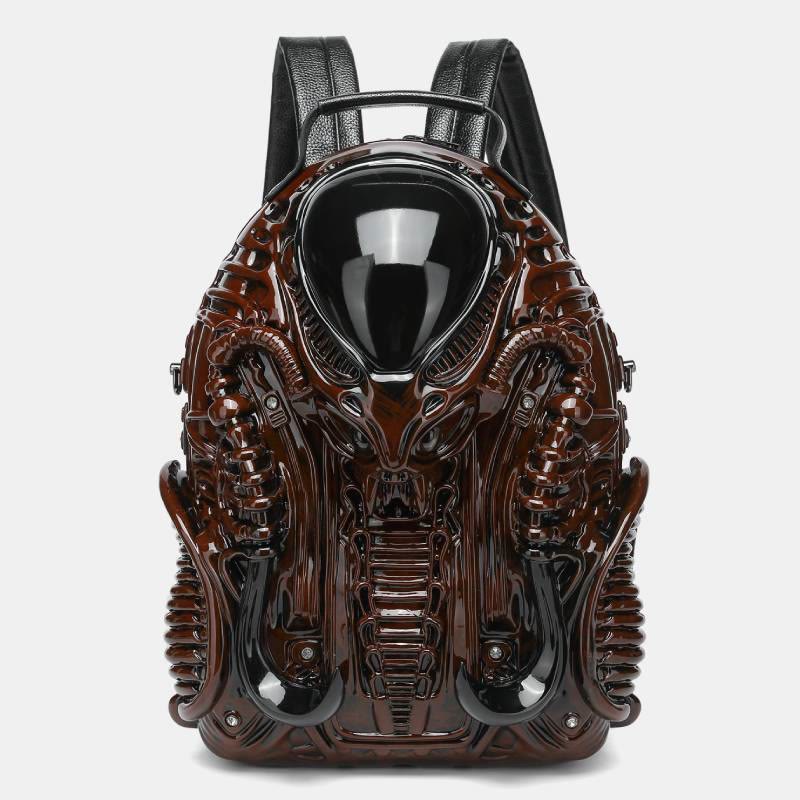 Unique Weird Vegan Leather Backpack Rucksack Novelty Party Purse