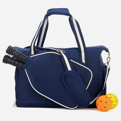 Large Capacity Pickleball Racket Tote Shoulder Bag with Shoe Compartment