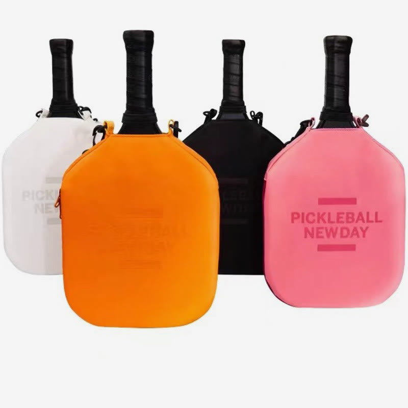 Pickleball Paddle Cove Racket Sleeve Bag with Crossbody Strap