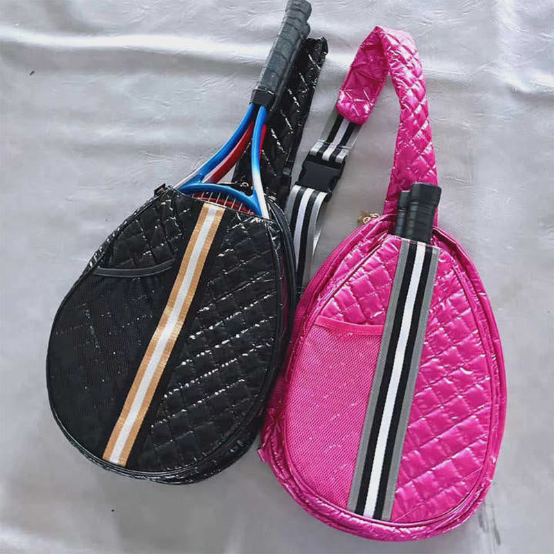 Pickleball Racket Bag Down Wide Strap Crossbody Sling Purse