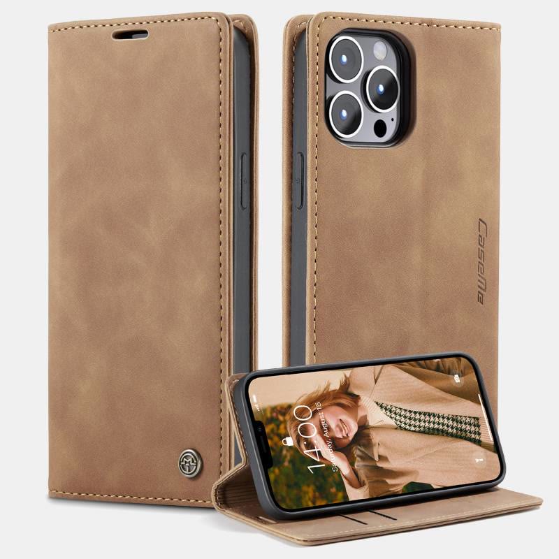 Leather Phone Case Phone Bag for iPhone Samsung with Card Holder Banknote Pocket