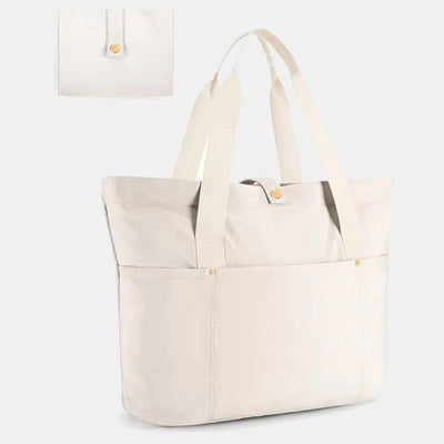 Women Gym Bag Foldable Minimalist Oxford Tote For Work Travel