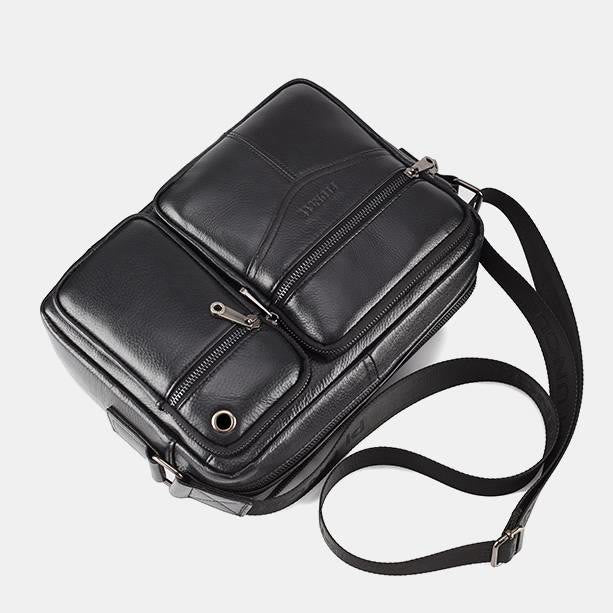 Messenger Bag For Men Business Solid Color Roomy Crossbody Bag