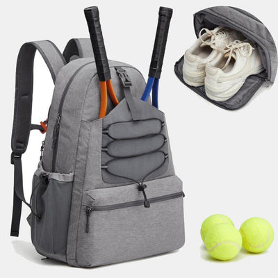 Lightweight Tennis Racket Backpack Pickleball Paddle Bag with Shoe Compartment