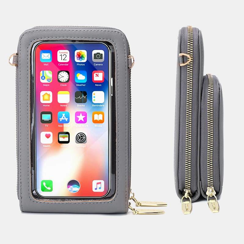 Large Capacity Phone Purse With Clear Window