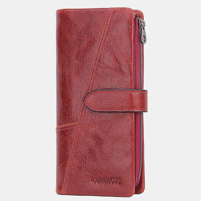 Multi-Card Genuine Leather Wallet