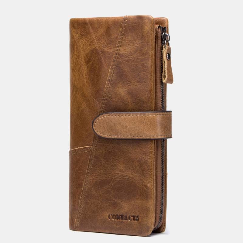 Multi-Card Genuine Leather Wallet