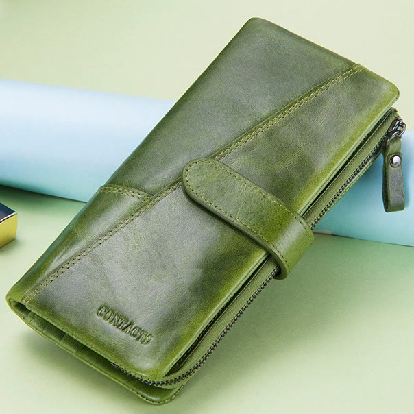 Multi-Card Genuine Leather Wallet