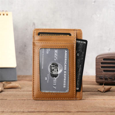 Minimalist Engraved Card Holder Wallet To Grandson From Grandparents