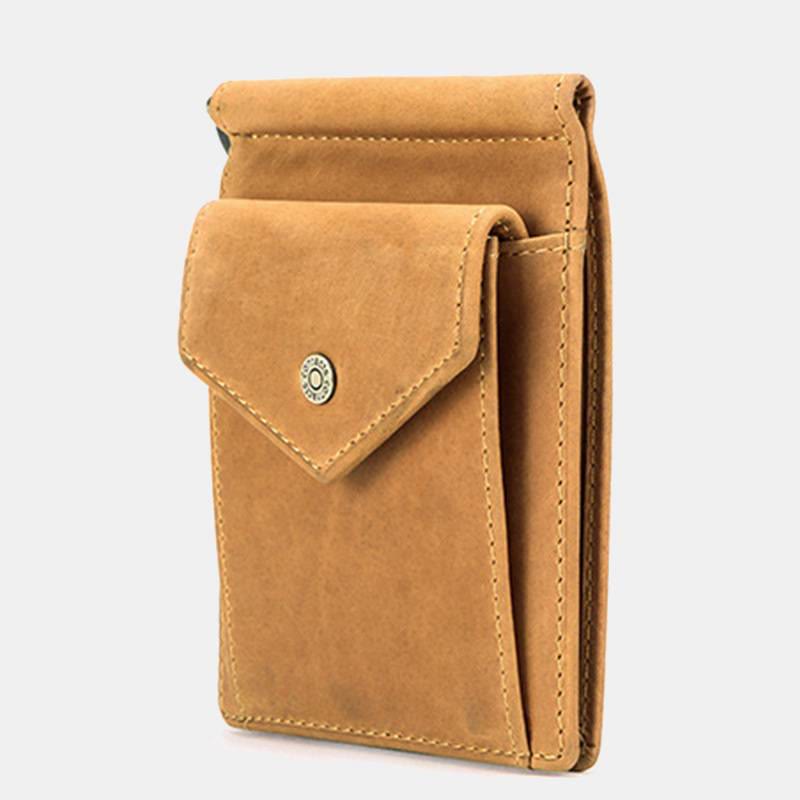 RFID Vintage Genuine Leather Slim Wallet