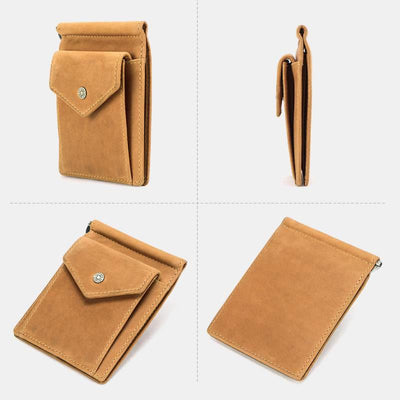 RFID Vintage Genuine Leather Slim Wallet