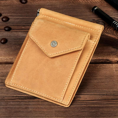 RFID Vintage Genuine Leather Slim Wallet