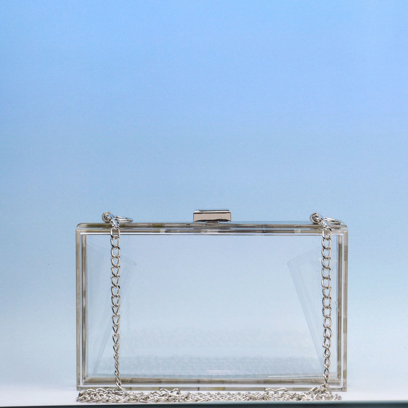 Clear Rectangle Acrylic Clutch Purse Party Shoulder Bag Evening Bag