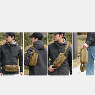 Lure Waist Bag Outdoor Mens Small Chest Bag Sling Bag