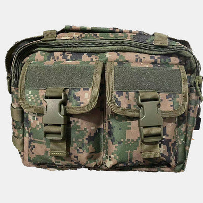 Multi-Pocket Tactical Outdoor Messenger Bag with USB Charging Port