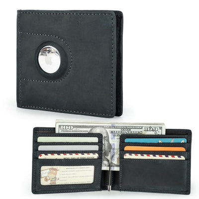 <Shipped within 24 hours> Multi Slot Leather Airtag Wallet