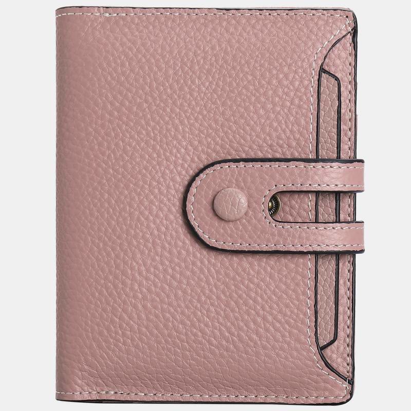 Women's Genuine Leather Bifold RFID Blocking Compact Wallet